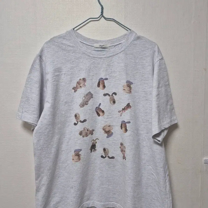 [BUNJANG] Wallace &amp; Gromit Short Sleeve T-Shirt / 월레스와 그로밋 반팔 티셔츠