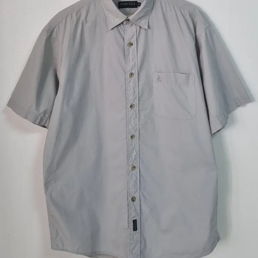 [BUNJANG] Beanpole Vintage Gray Oversized Half-Sleeve Shirt XL (105) / 오버핏 XL (105) 빈폴 빈티지 그레이 반팔셔츠