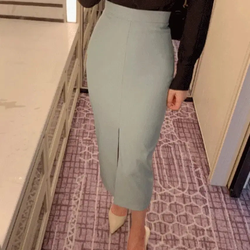 [BUNJANG] Benito Roelli H-Line Long Skirt (Mint, Mint Condition) / 베니토 로엘리 H라인 롱스커트 S (민트, 상태좋음)