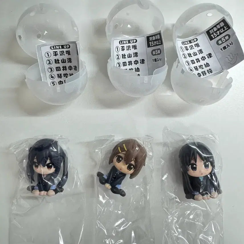 [BUNJANG] K-On! Machiboke Gacha Azusa, Yui, Mio Bundle Set / (일괄) 케이온 마치보케 가챠 아즈사 유이 미오