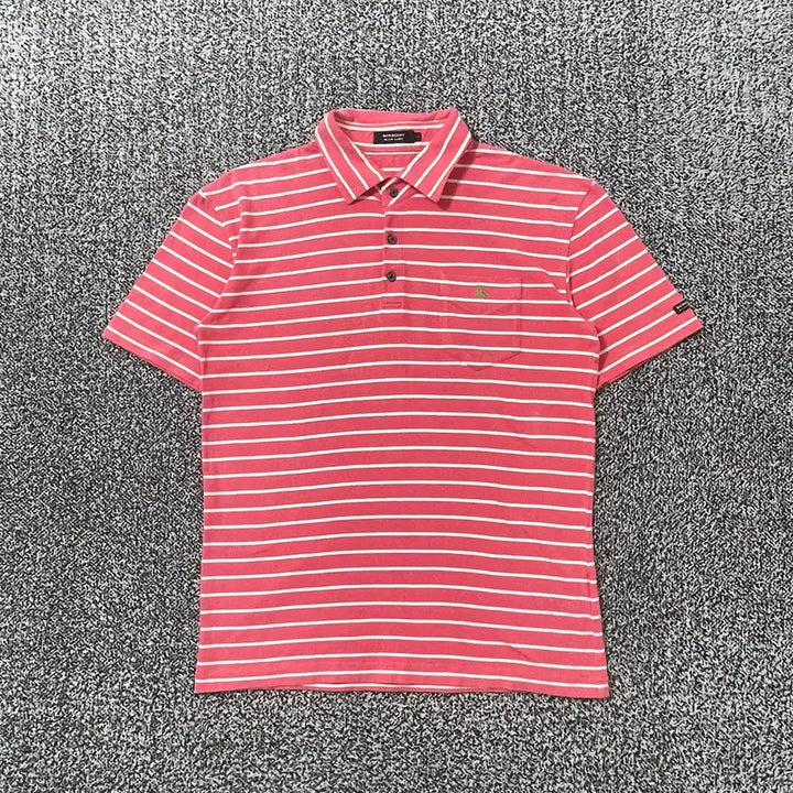 [BUNJANG] Burberry Black Label Striped Short Sleeve Polo Shirt / 빈티지9. 버버리 블랙라벨 스트라이프 폴로셔츠 반팔 티셔츠 피케 카라