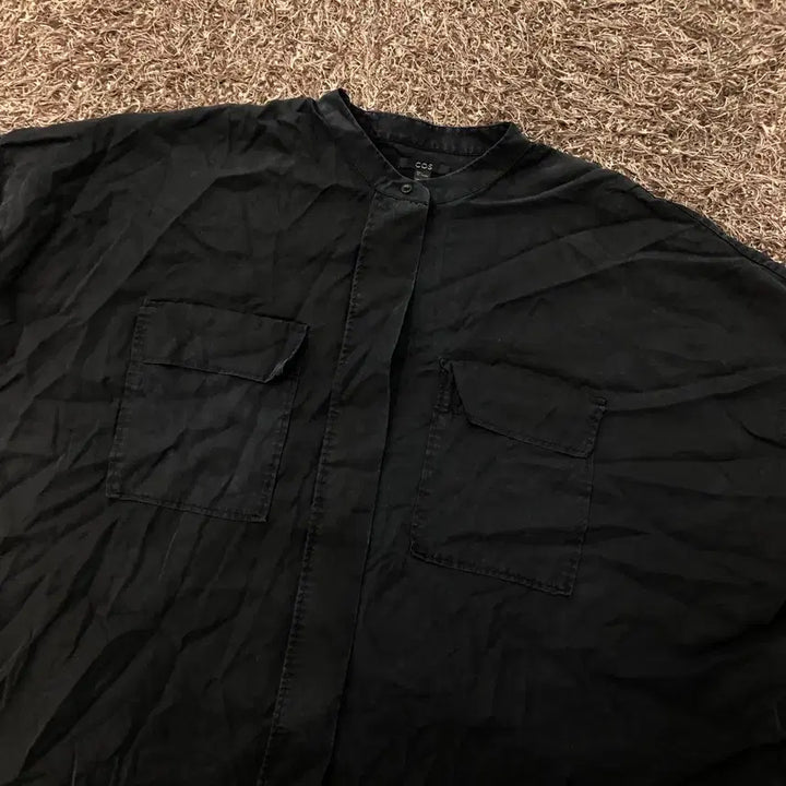 [BUNJANG] COS Oversized Black Short-Sleeve Shirt / L COS 코스 오버핏 블랙 반팔 셔츠