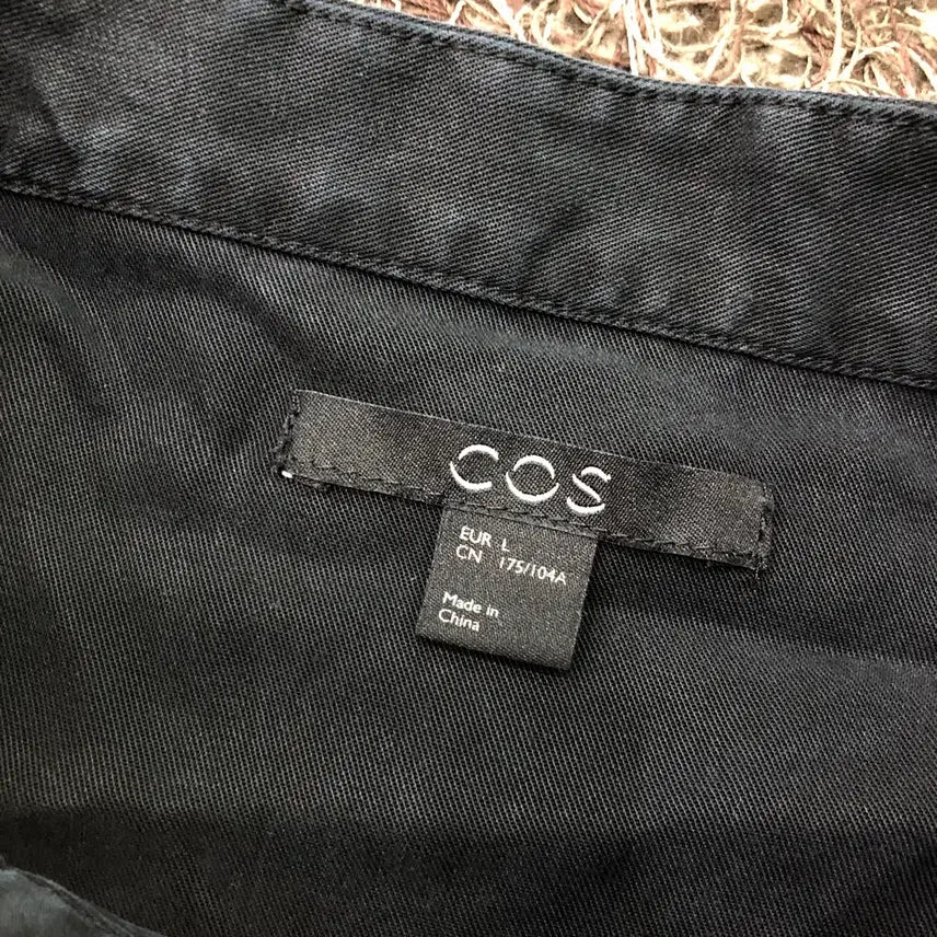 [BUNJANG] COS Oversized Black Short-Sleeve Shirt / L COS 코스 오버핏 블랙 반팔 셔츠