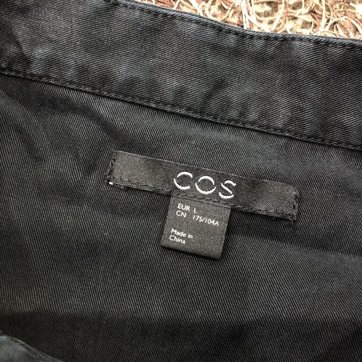 [BUNJANG] COS Oversized Black Short-Sleeve Shirt / L COS 코스 오버핏 블랙 반팔 셔츠