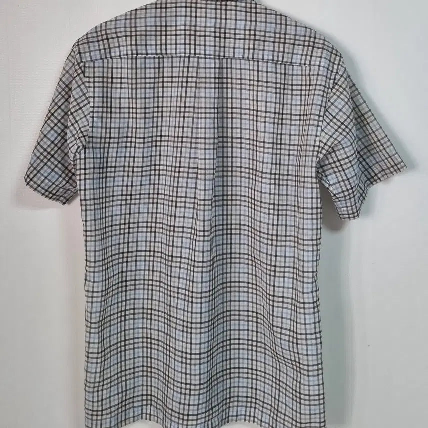 [BUNJANG] DAKS Check Short Sleeve Shirt / M (95) DAKS 닥스 체크 반팔셔츠