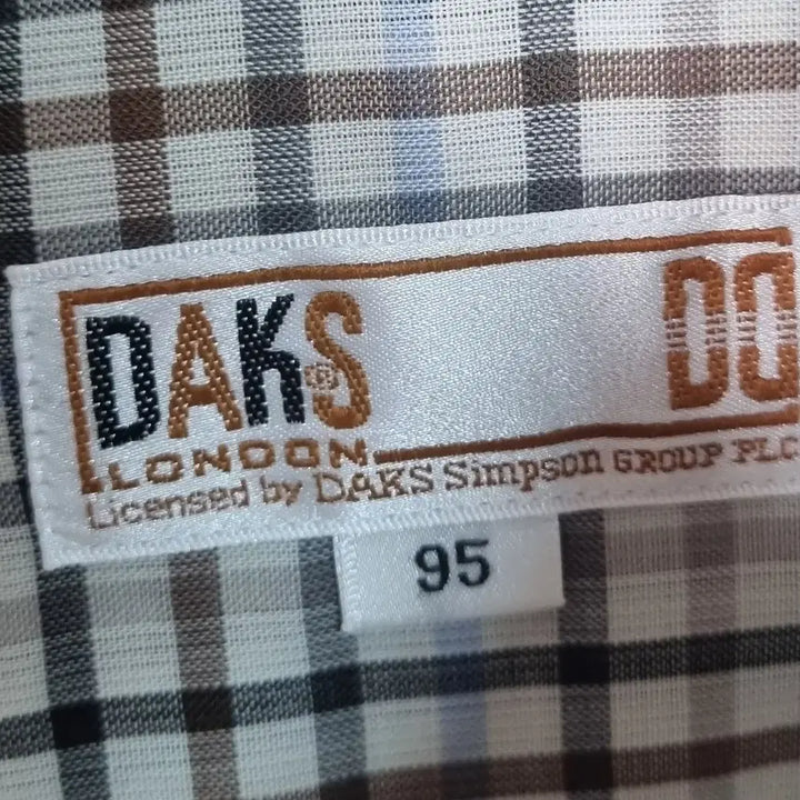 [BUNJANG] DAKS Check Short Sleeve Shirt / M (95) DAKS 닥스 체크 반팔셔츠