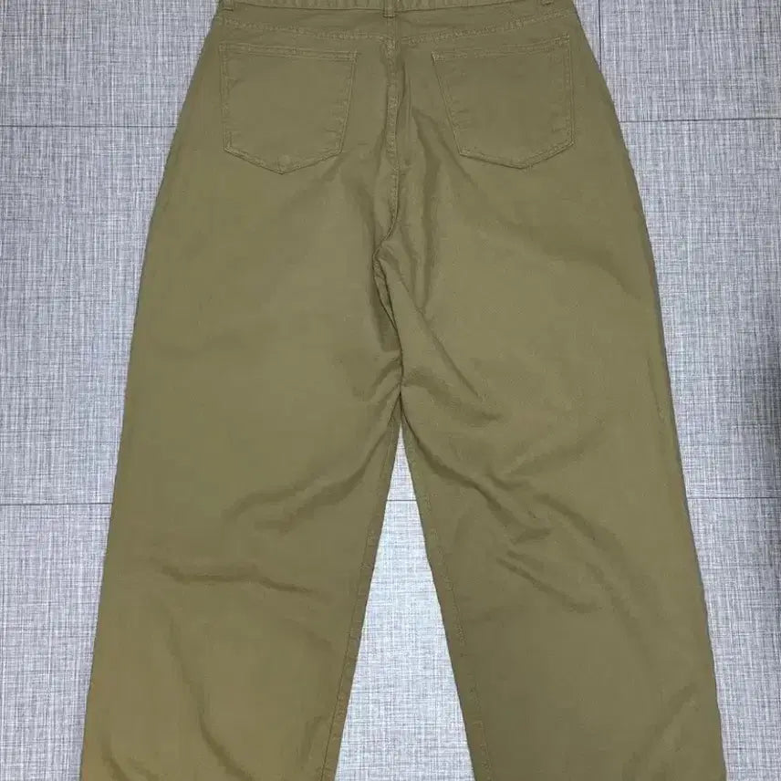 [BUNJANG] PEEINO 776 Cotton One-Tuck Wide Pants Beige L / 피인오 776 코튼 원턱 와이드팬츠 베이지 L