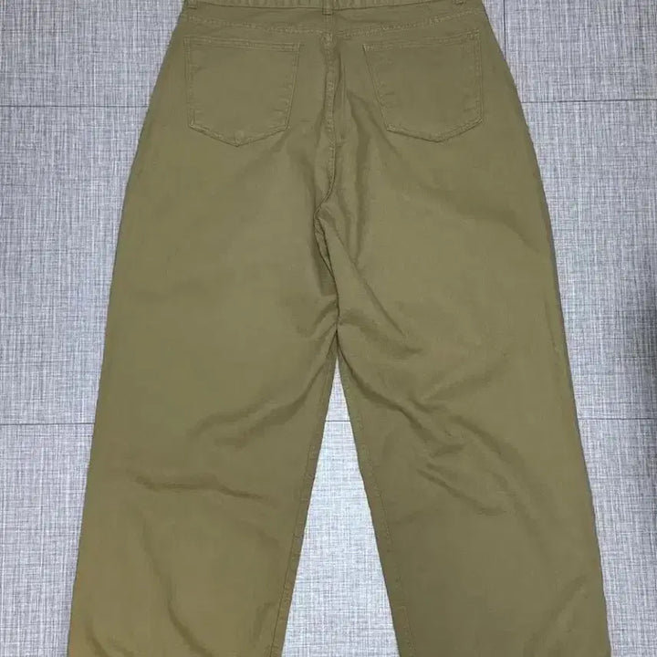 [BUNJANG] PEEINO 776 Cotton One-Tuck Wide Pants Beige L / 피인오 776 코튼 원턱 와이드팬츠 베이지 L