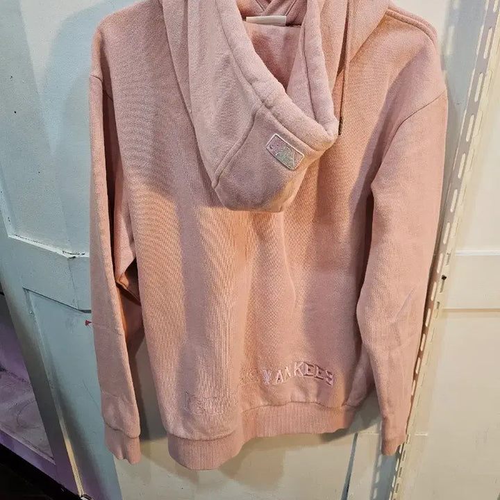 [BUNJANG] MLB New York Yankees Pink Hoodie / <만원빈티지>MLB 뉴욕 양키스 핑크색 후드티