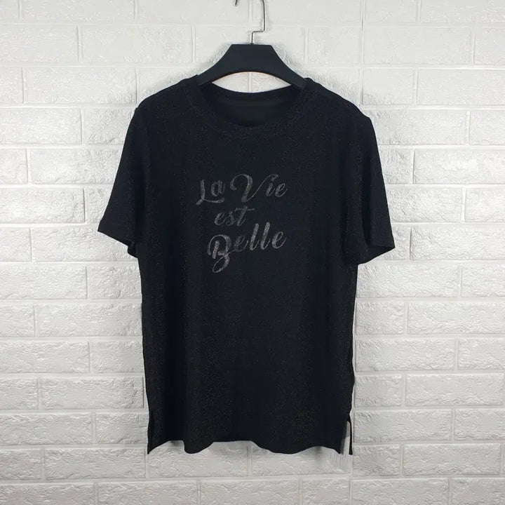 [BUNJANG] TINA SHAE Glitter Short Sleeve T-Shirt (New) / [90]티나쉐 글리터 반팔티 (새상품)