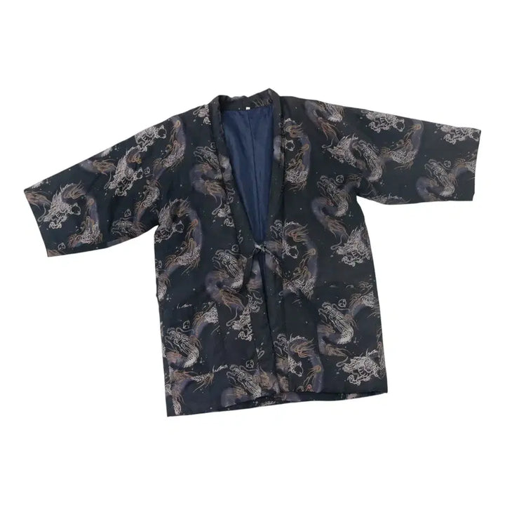 [BUNJANG] Vintage Oriental Dragon All-Over Pattern Haori Jacket / 빈티지 오리엔탈 드래곤 올오버 패턴 하오리 자켓 (M-L)