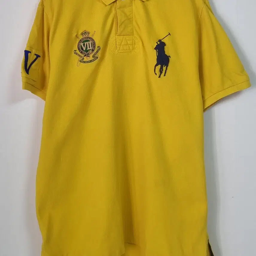 [BUNJANG] Polo Ralph Lauren Yellow Big Pony T-Shirt / XL ) 폴로랄프로렌 옐로우 빅포니 PK 반팔티