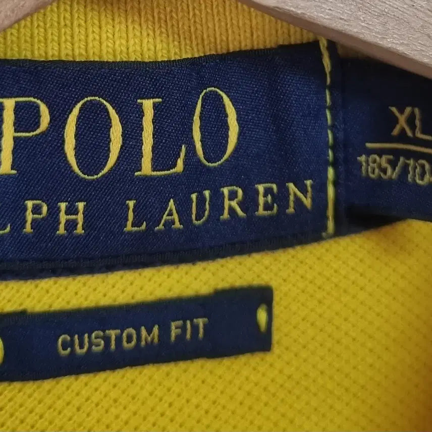 [BUNJANG] Polo Ralph Lauren Yellow Big Pony T-Shirt / XL ) 폴로랄프로렌 옐로우 빅포니 PK 반팔티