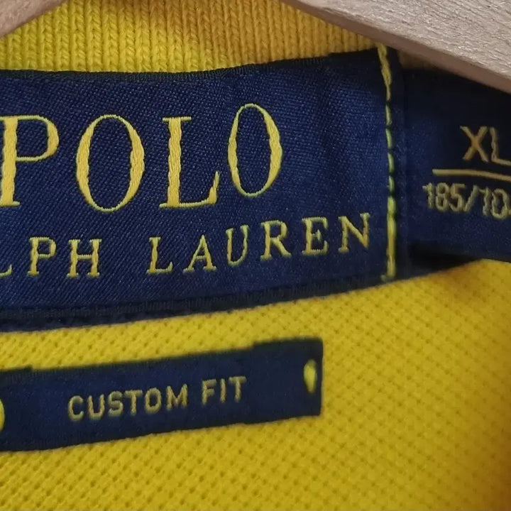 [BUNJANG] Polo Ralph Lauren Yellow Big Pony T-Shirt / XL ) 폴로랄프로렌 옐로우 빅포니 PK 반팔티
