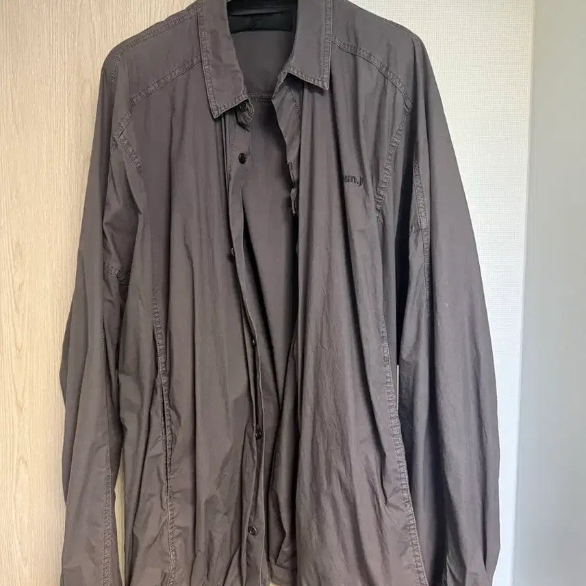 [BUNJANG] Juun.J String Shirt Charcoal L / 준지스트링셔츠 L