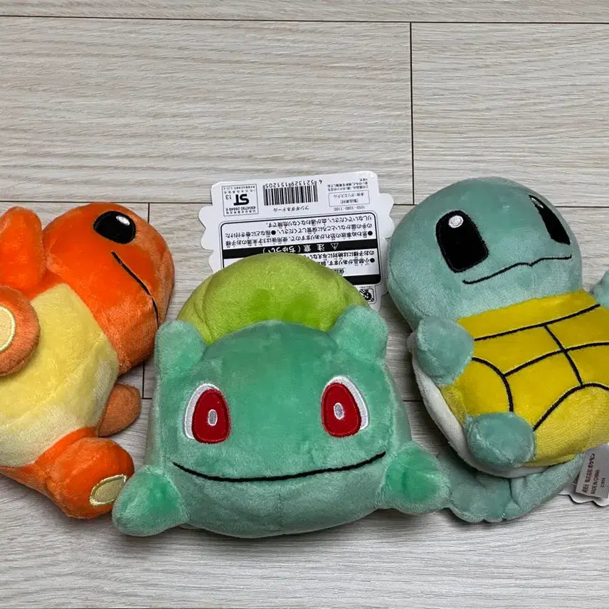 [BUNJANG] Pokemon Gen 1 Starter Dolls Charmander Squirtle Bulbasaur Plush Set / 포켓몬 1세대 스타팅 돌즈 파이리 이상해씨 꼬부기 인형 세트