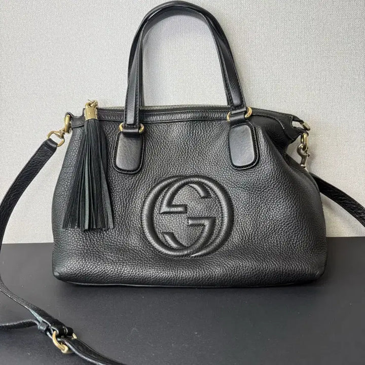 [BUNJANG] Gucci Soho Tassel Chain Tote Bag Shoulder Bag / 구찌 소호라인 테슬 체인 토트 겸 숄더백