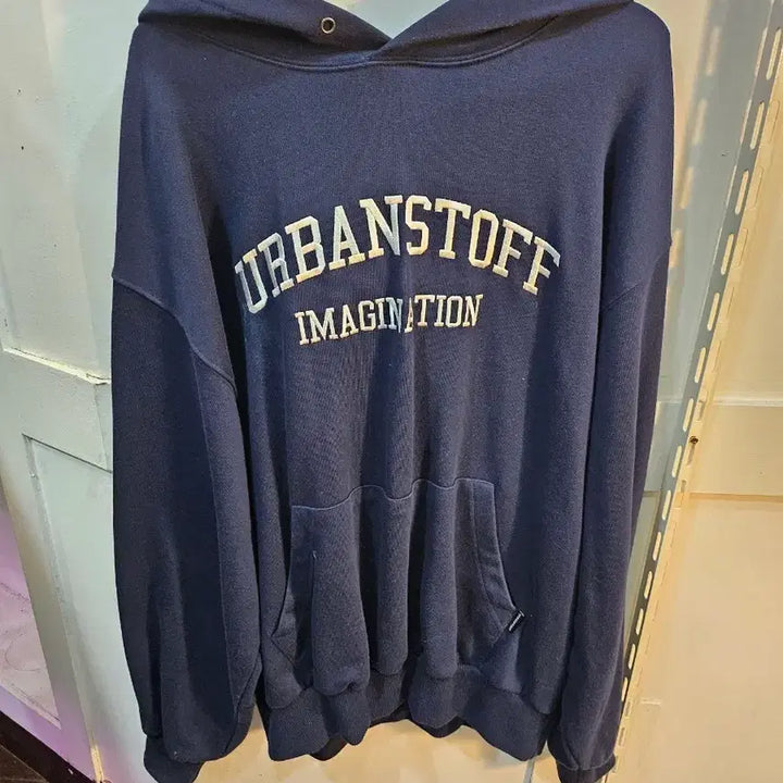 [BUNJANG] Urbanstuff Navy Hoodie M / <만원빈티지>어반스터프 네이비 후드티