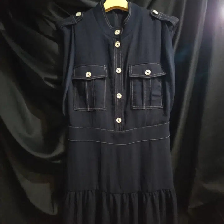 [BUNJANG] Egoist Long Dress Navy Size 66 / 에고이스트 롱 원피스