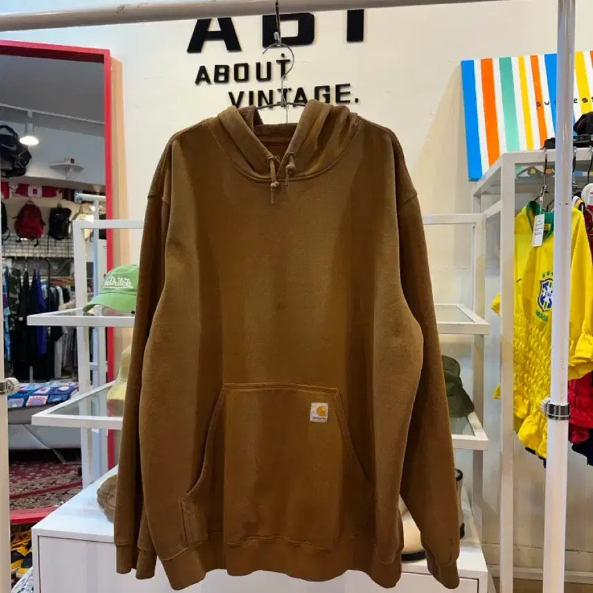 [BUNJANG] Carhartt Original Fit Pullover Hoodie Mustard XL / 칼하트 오리지널 핏 된장 미드웨이트 후드티 XL