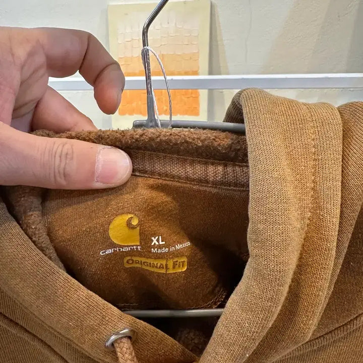 [BUNJANG] Carhartt Original Fit Pullover Hoodie Mustard XL / 칼하트 오리지널 핏 된장 미드웨이트 후드티 XL