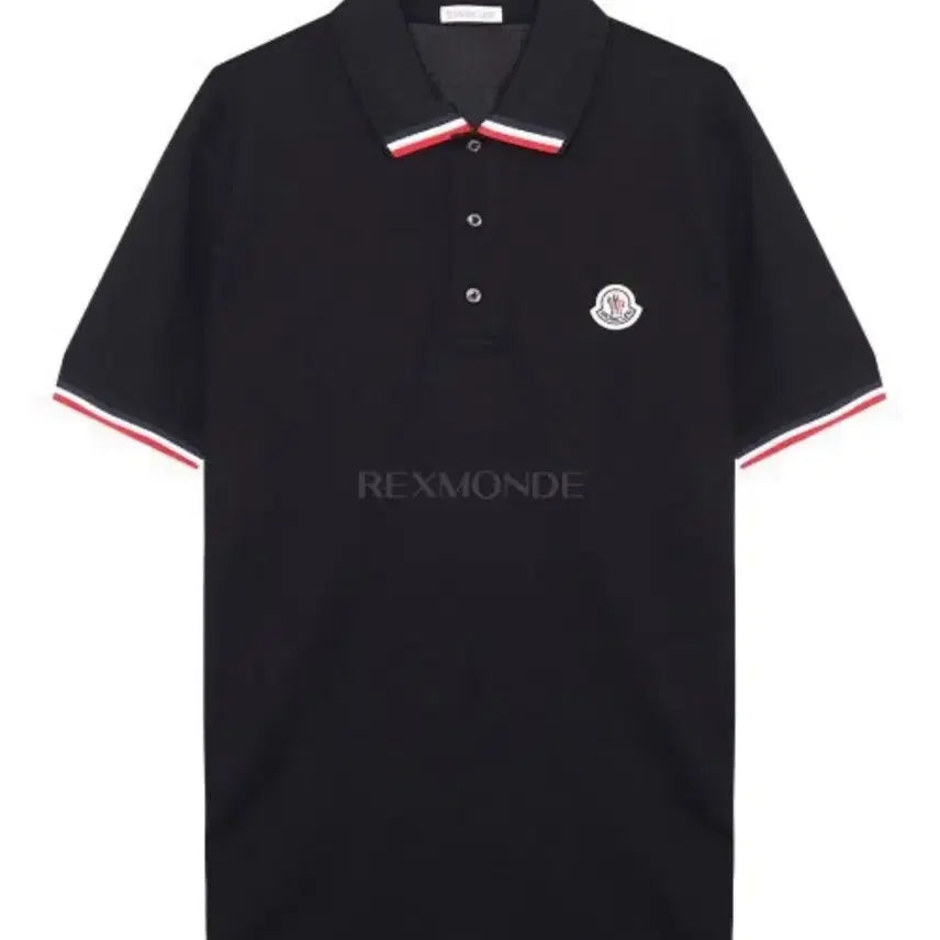 [BUNJANG] Moncler Black Polo Shirt Size 95 / 몽클레어 블랙 카라티 블랙 95사이즈 팝니다