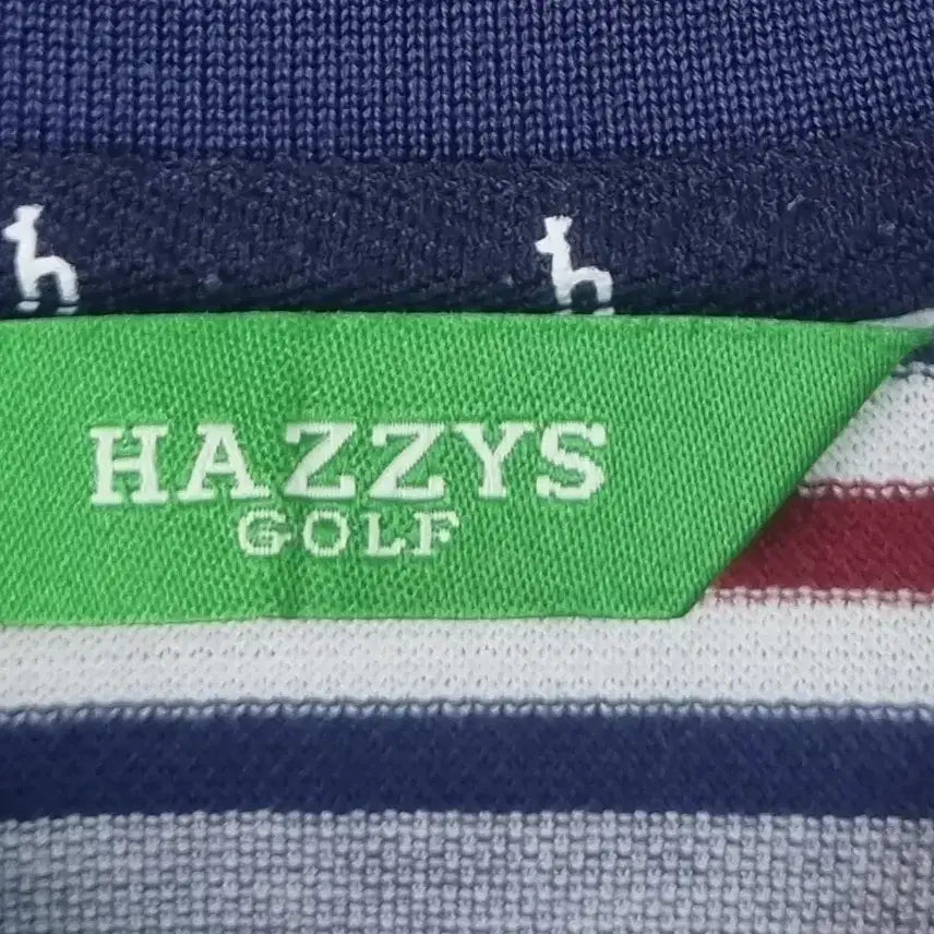 [BUNJANG] Hazzys Golf Slim Fit Blue Stripe PK T-Shirt XL (105) / 슬림핏 XL (105) 헤지스 골프 블루 스트라이프 PK 반팔티
