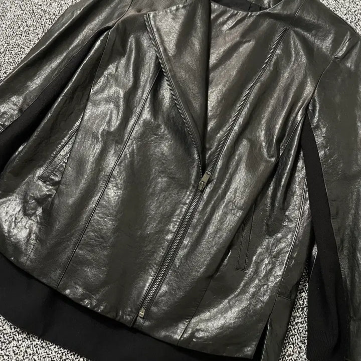 [BUNJANG] Vintage 9 Cobalt Italian Lambskin Leather Rider Jacket / 빈티지9. COBALT 코발트 이태리 양가죽 가죽자켓 레더 라이더