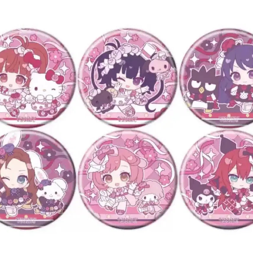 [BUNJANG] Prism Stone Pretty Series 15th Anniversary Sanrio Can Badge Group Order / 공구)프리즘스톤 프리티시리즈 15주년 산리오 캔뱃지 공구
