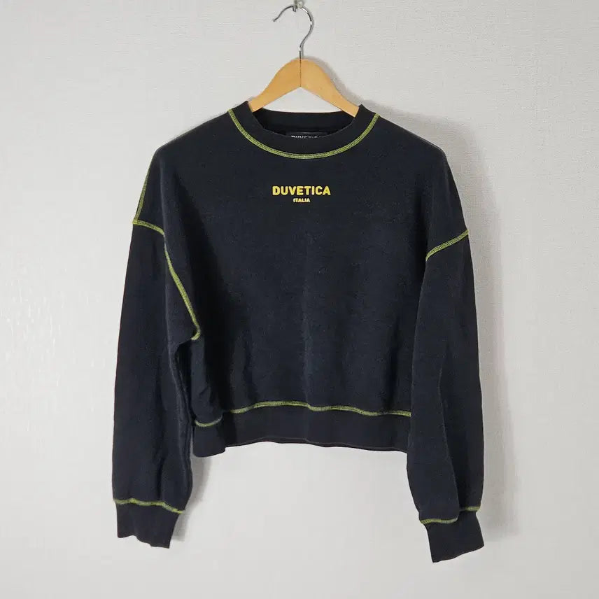 [BUNJANG] DUVETICA Cropped Sweatshirt Training Sportswear M / 듀베티카 크롭 맨투맨 트레이닝 스포츠테리 M (백화점 정품)