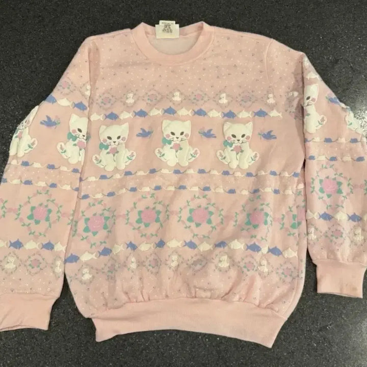 [BUNJANG] Vintage Scarab Cat Sweatshirt / 빈티지 scarab 고양이 맨투맨