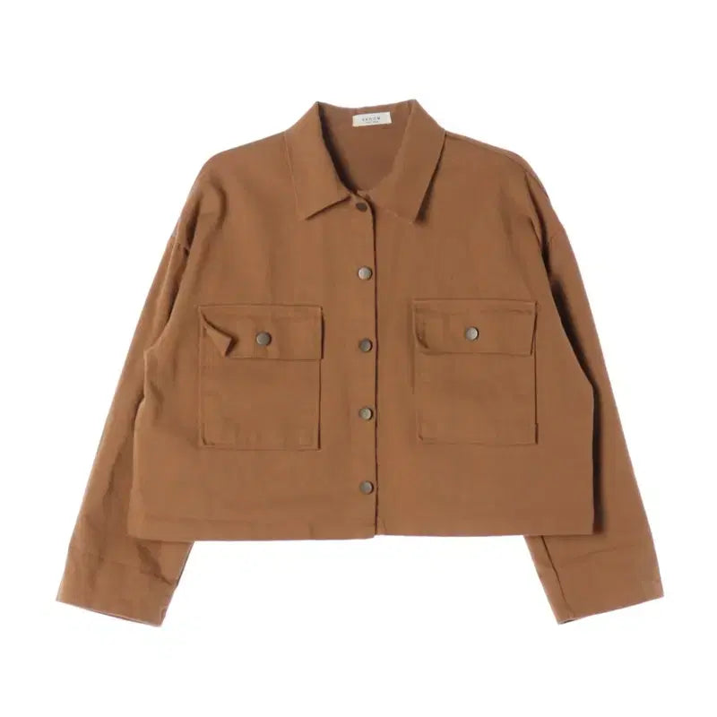 [BUNJANG] Cotton Cropped Jacket (Oversized Fit) / [JPN] 코튼 크롭 자켓 (여성 오버핏)