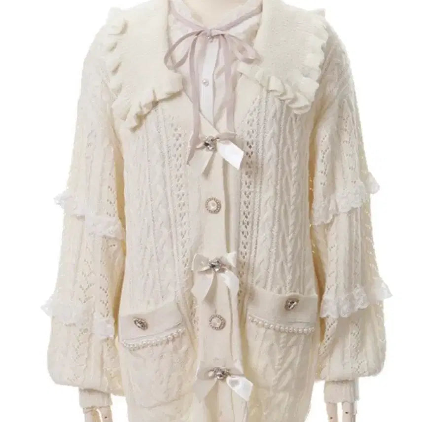 [BUNJANG] Lizlisa "Ji-Rei-Kei" Cardigan / 리즈리사 가디건 양산형 지뢰계 앙크루즈 로지타 마즈 노에미 시크릿허니