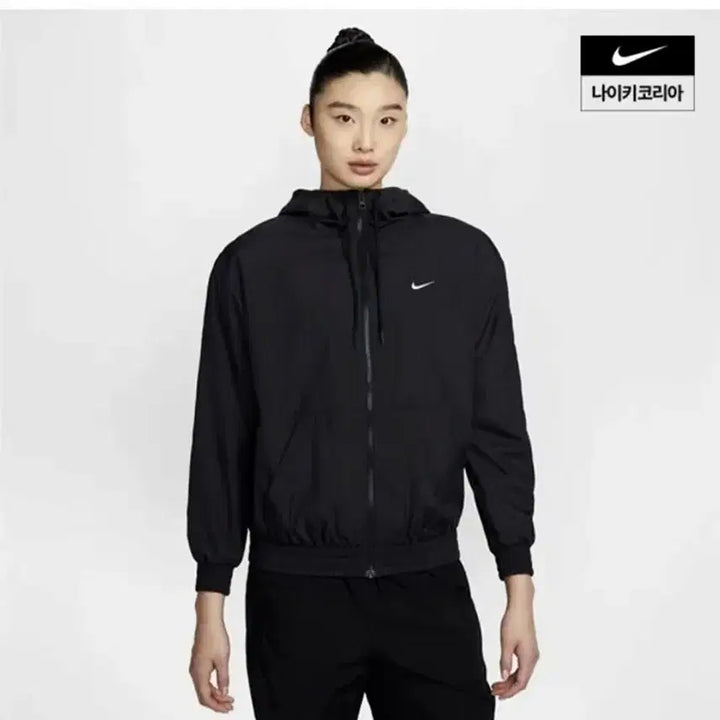 [BUNJANG] Nike Black Hooded Windbreaker Jacket XL / XL)나이키 블랙 후드 바람막이 자켓