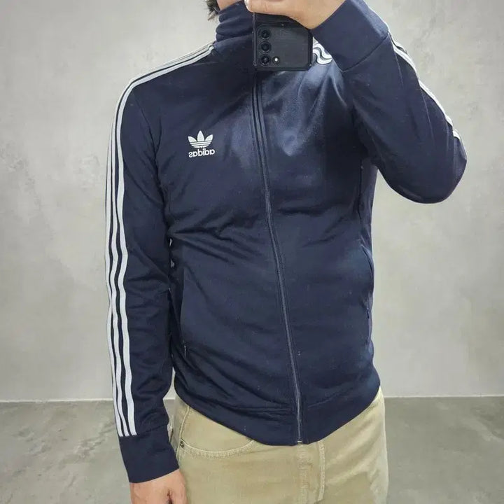 [BUNJANG] Adidas Europa Track Top Jacket Navy White M0446 / 아디다스 유로파 트랙탑 져지 자켓 M0446