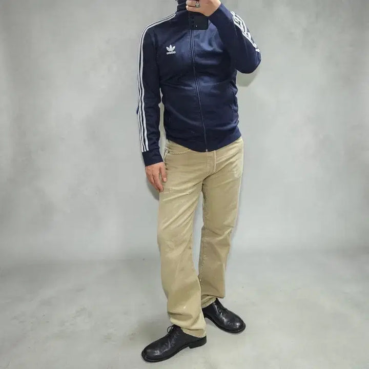 [BUNJANG] Adidas Europa Track Top Jacket Navy White M0446 / 아디다스 유로파 트랙탑 져지 자켓 M0446
