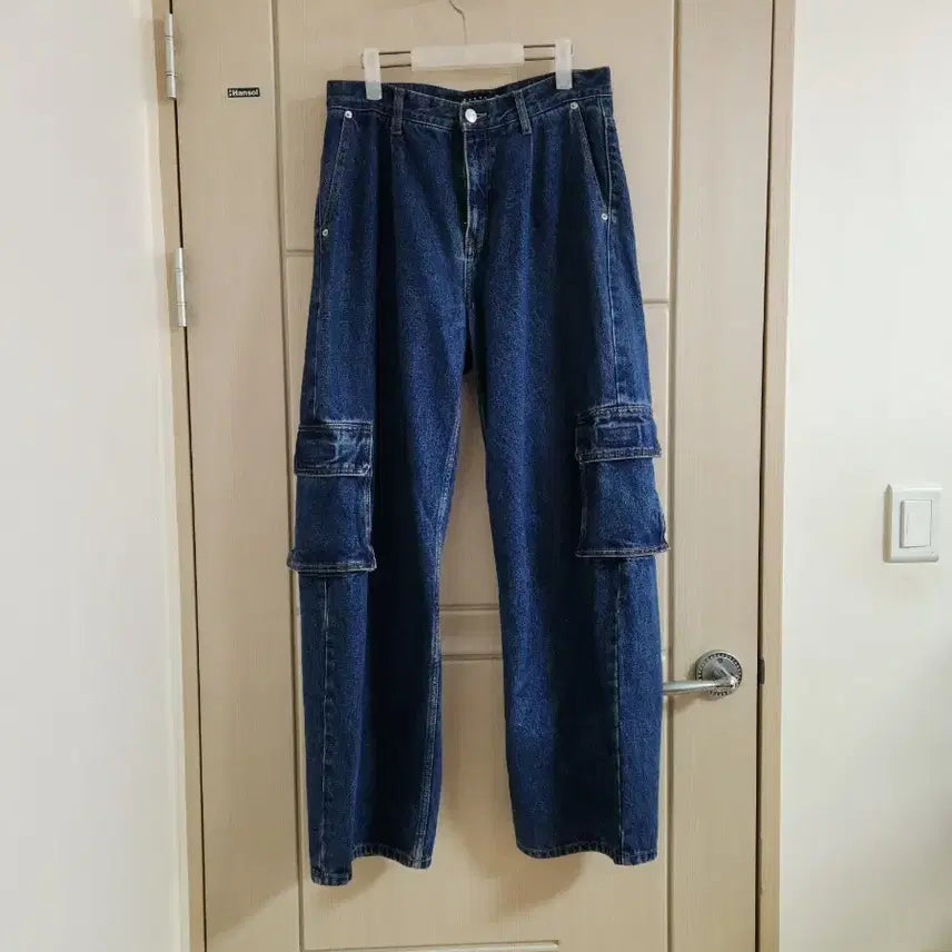 [BUNJANG] Fieldworker Cargo Wide Denim Pants / 필드워커 - (공용)카고 와이드 데님 팬츠