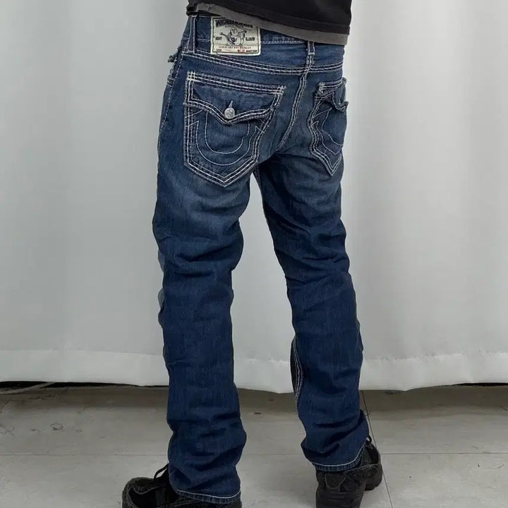 [BUNJANG] True Religion Slim Fit Denim Jeans (Size 31) / a344) 31 트루릴리전 슬림 데님/청바지