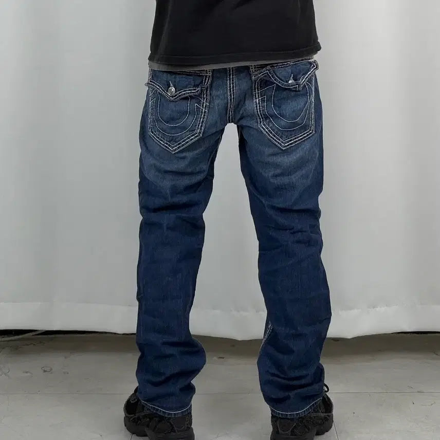 [BUNJANG] True Religion Slim Fit Denim Jeans (Size 31) / a344) 31 트루릴리전 슬림 데님/청바지