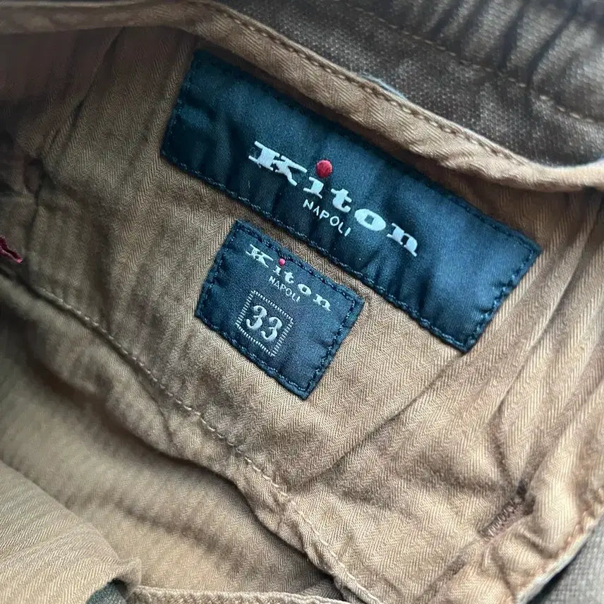 [BUNJANG] Kiton Brown Cotton Pants Size 33 / [33]키톤 브라운 팬츠