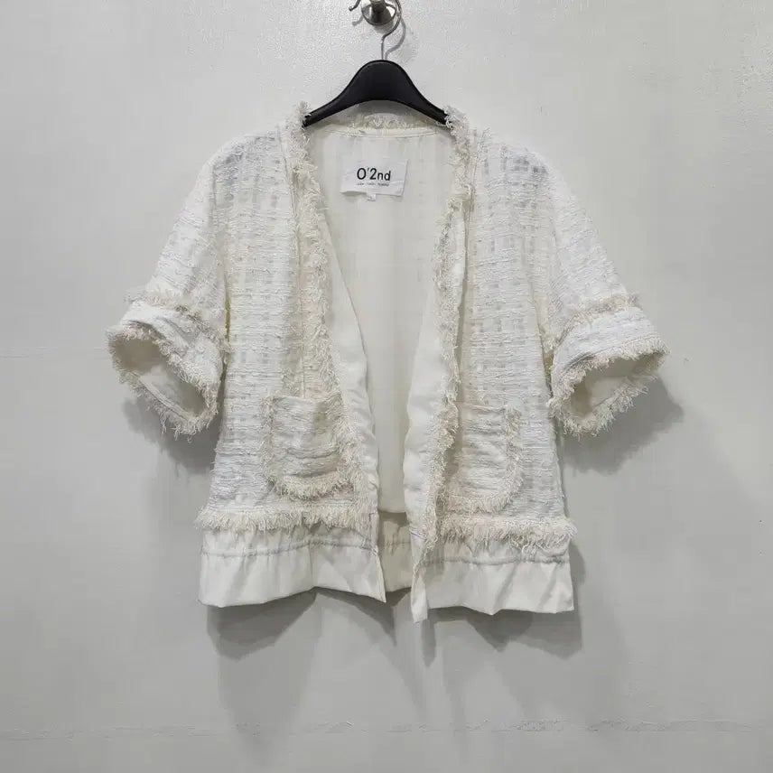 [BUNJANG] Ozcecon Tweed Short Sleeve Jacket / 오즈세컨 트위드 반팔 자켓 1