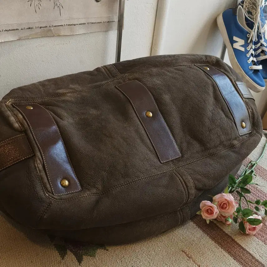 [BUNJANG] Coach Shearling Leather Big Tote Bag / 코치 빅토트 레더백 코치 빅백 시어링 레더
