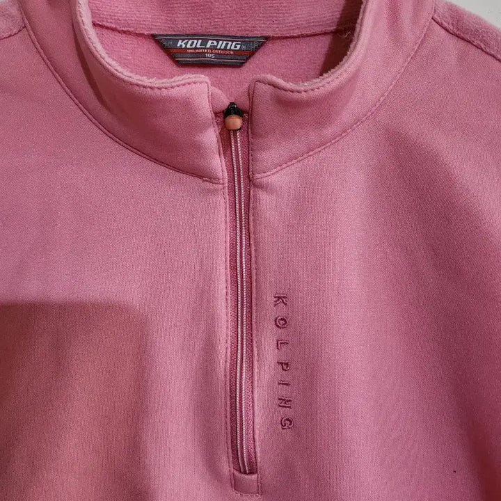[BUNJANG] Kolping Pink Fleece Half-Zip Pullover Size 105 / Kolping 핑크 플리스 반집업 105