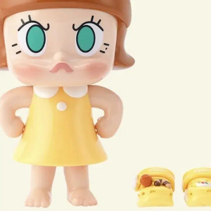[BUNJANG] POP MART Molly x Crocs Angry Cheese Limited Edition Figure / 앵그리몰리 -앵그리치즈