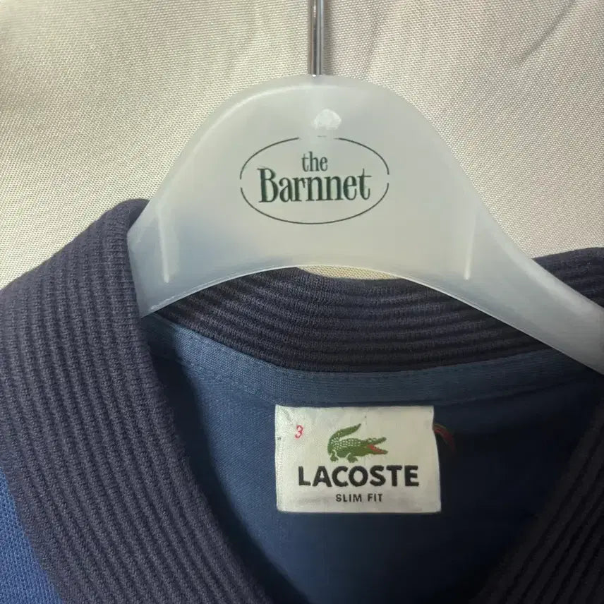 [BUNJANG] Lacoste Short-Sleeve Half-Zip T-Shirt / 라코스테 반팔티