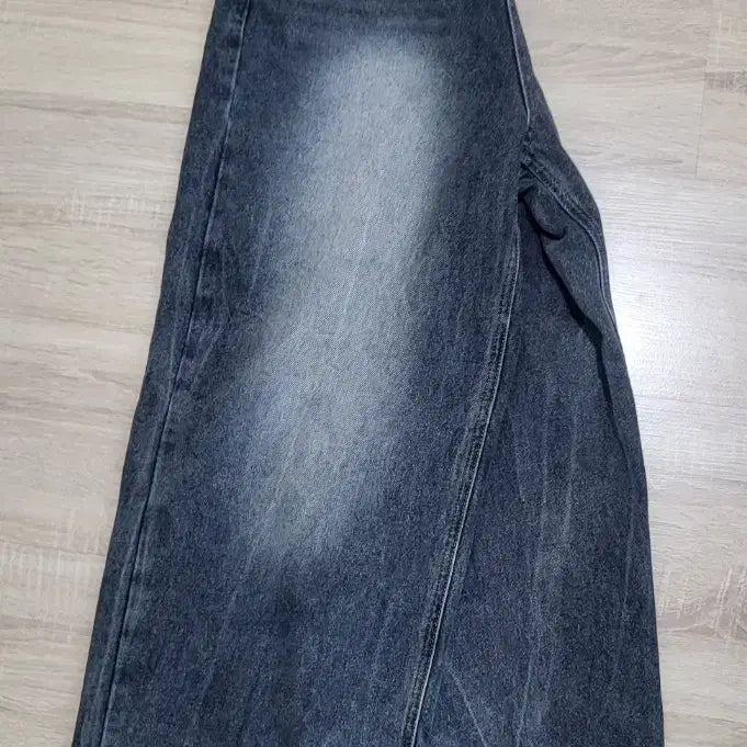 [BUNJANG] Washed Wide Denim Pants / 워싱 와이드 데님팬츠