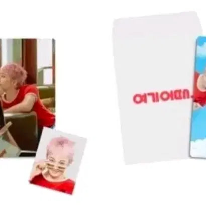 [BUNJANG] Here is the App Type A (Red) + Type B (White) Photocard Set / 여기어때 형 포토카드 A형+B형세트(red+white)