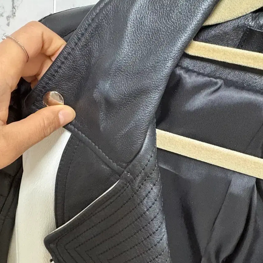 [BUNJANG] JOSEPH AHN Lambskin Biker Jacket / JOSEPH AHN 양가죽 바이커 자켓