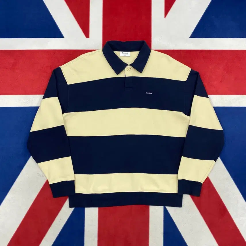 [BUNJANG] Covernat Collared Sweatshirt L (fits XL) / 커버낫 카라 맨투맨 L 실측 XL