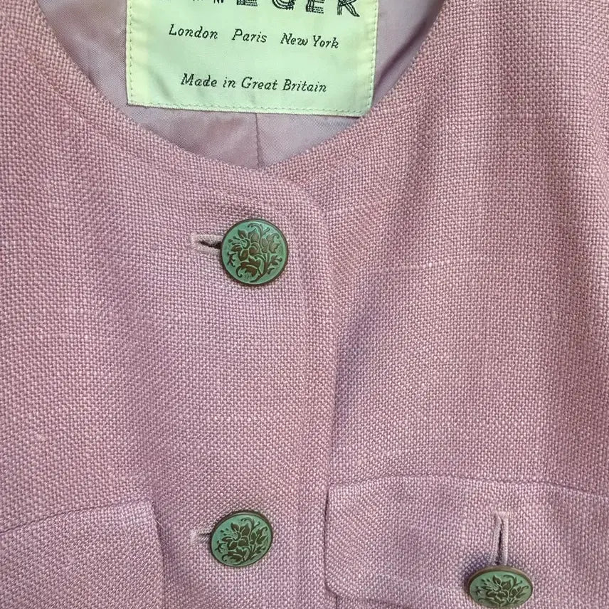 [SOLD OUT] Jaeger 빈티지 핑크색 린넨 자켓
